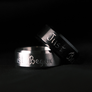 Just Begun Engraved Rings